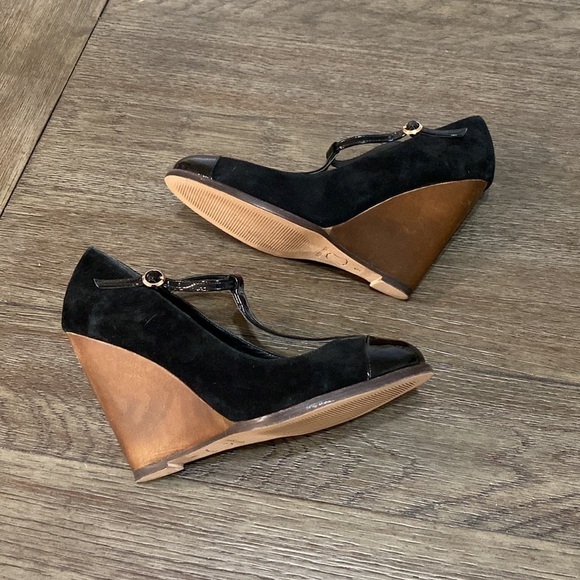 MADISON HARDING WEDGE T STRAP HEELS | Size 9 - Picture 3 of 14